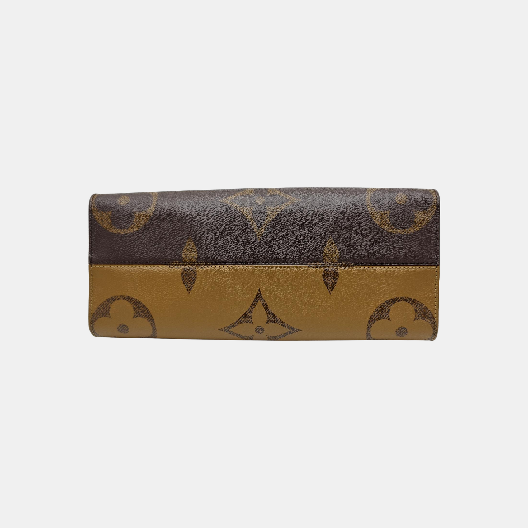 ONTHEGO MM Monogram Coated Canvas Brown