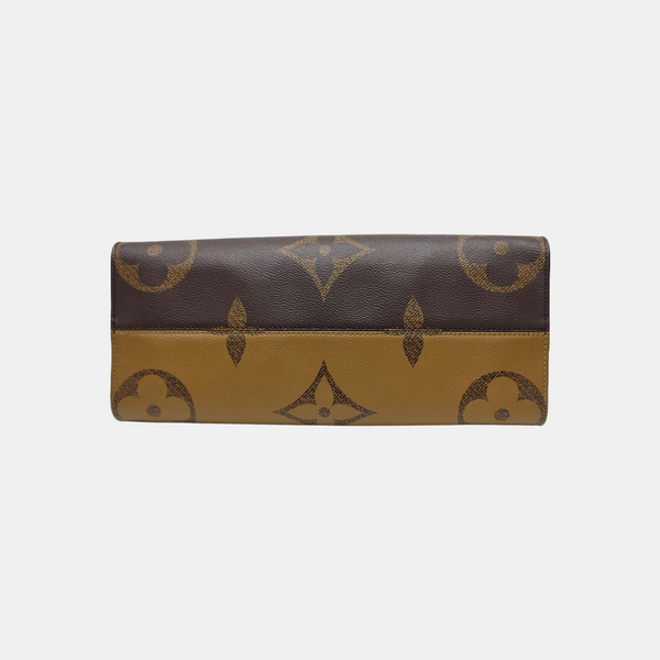 ONTHEGO MM Monogram Coated Canvas Brown