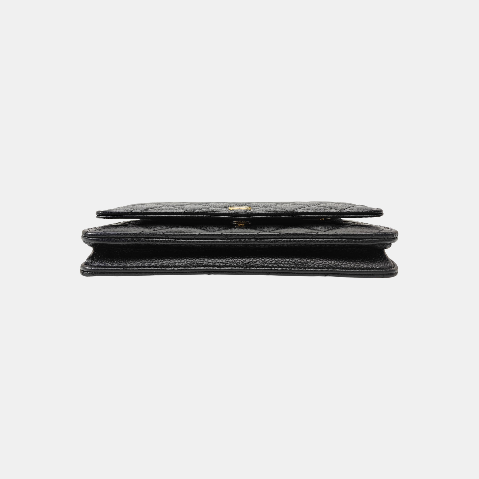 WOC Quilted Grained Calfskin Black