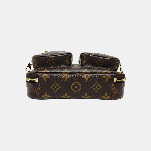 UTILITY Monogram Coated Canvas Brown
