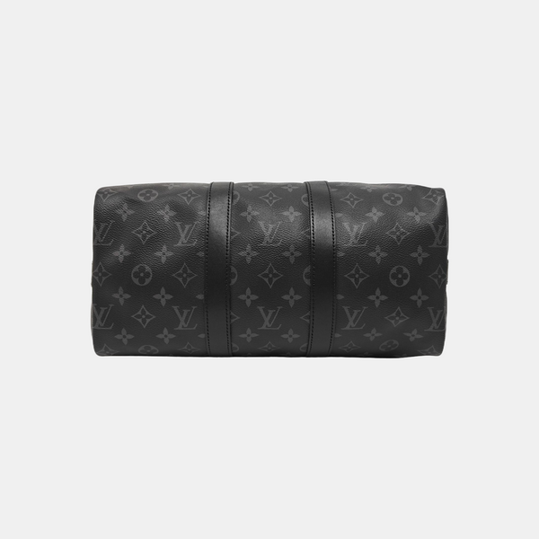 KEEPALL 35 Monogram Coated Canvas Black