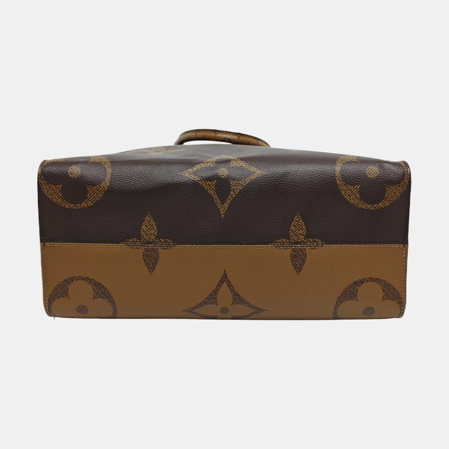 Authenticated pre-owned  ONTHEGO MM Monogram Coated Canvas Brown - Tote Bag at Looply