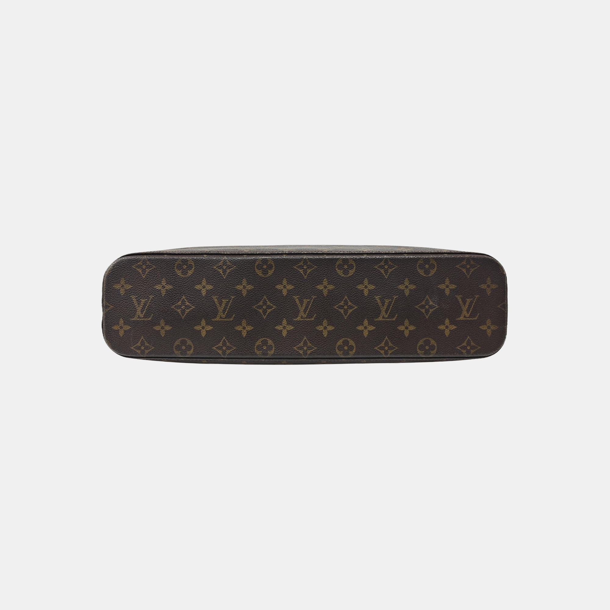 VINTAGE VAVIN GM Monogram Coated Canvas Brown