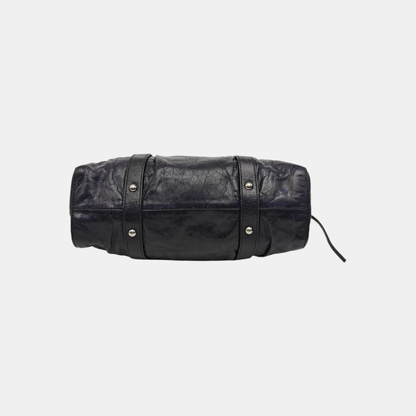 Calfskin Shoulder Bag Blue