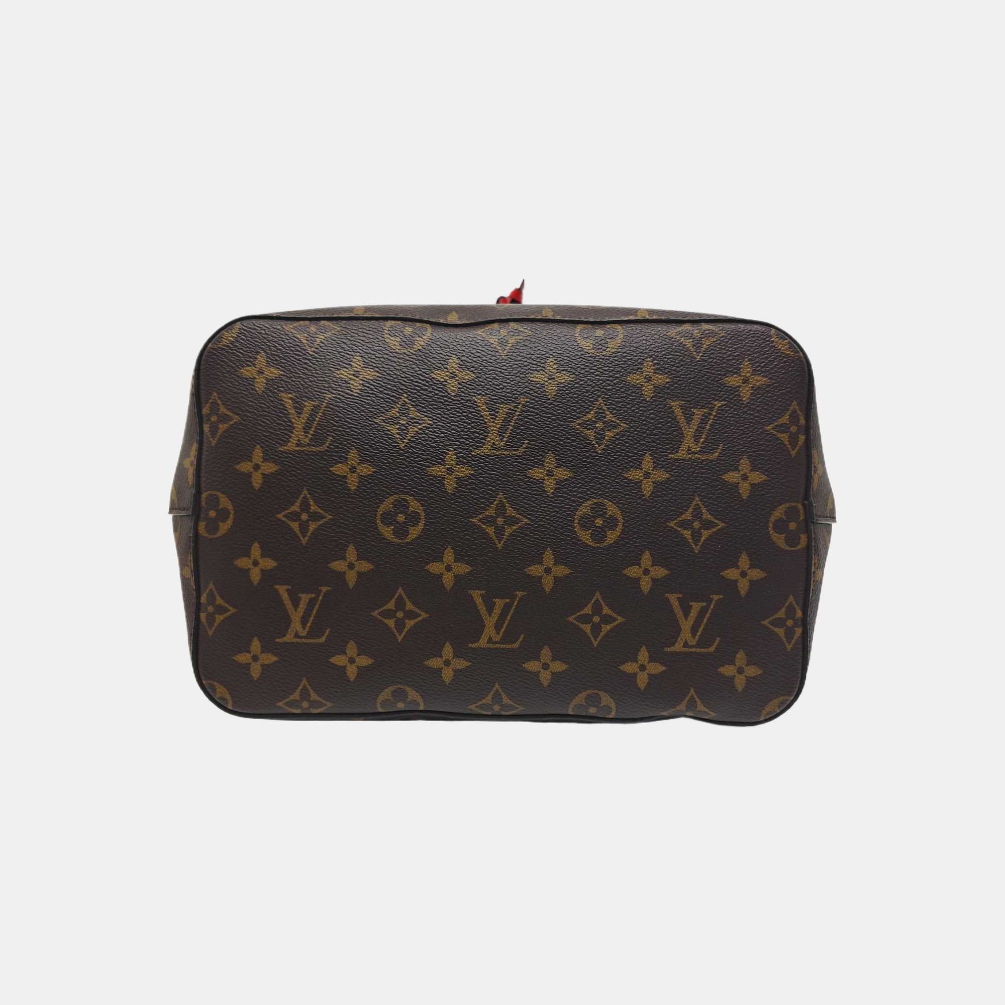 NÉONOÉ MM Monogram Coated Canvas Brown