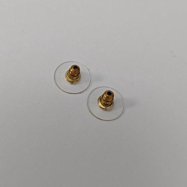 Metal Black Stud Earrings