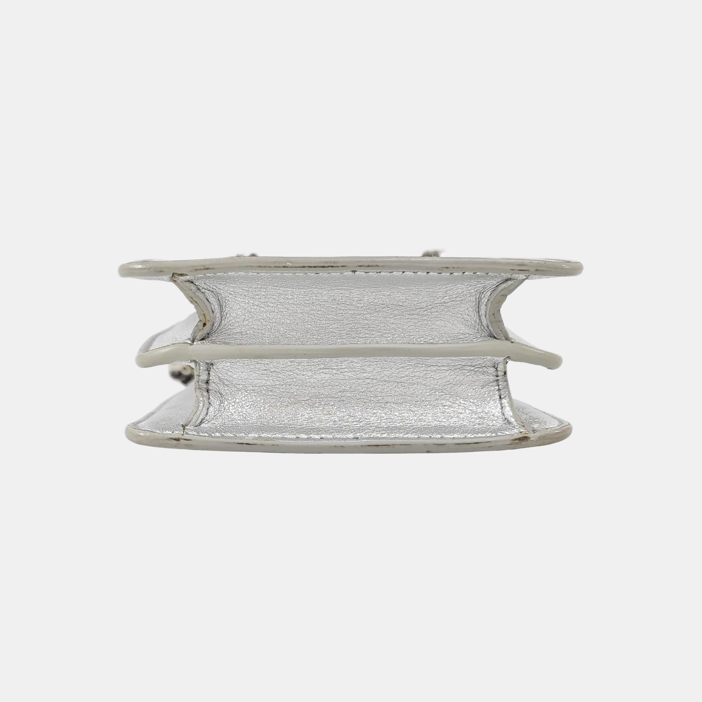 Calfskin Shoulder Bag Silver