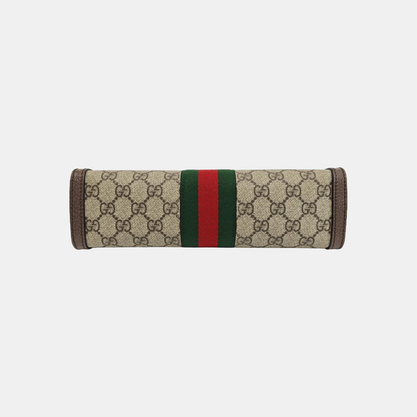 Ophidia Small Monogram Coated Canvas Beige