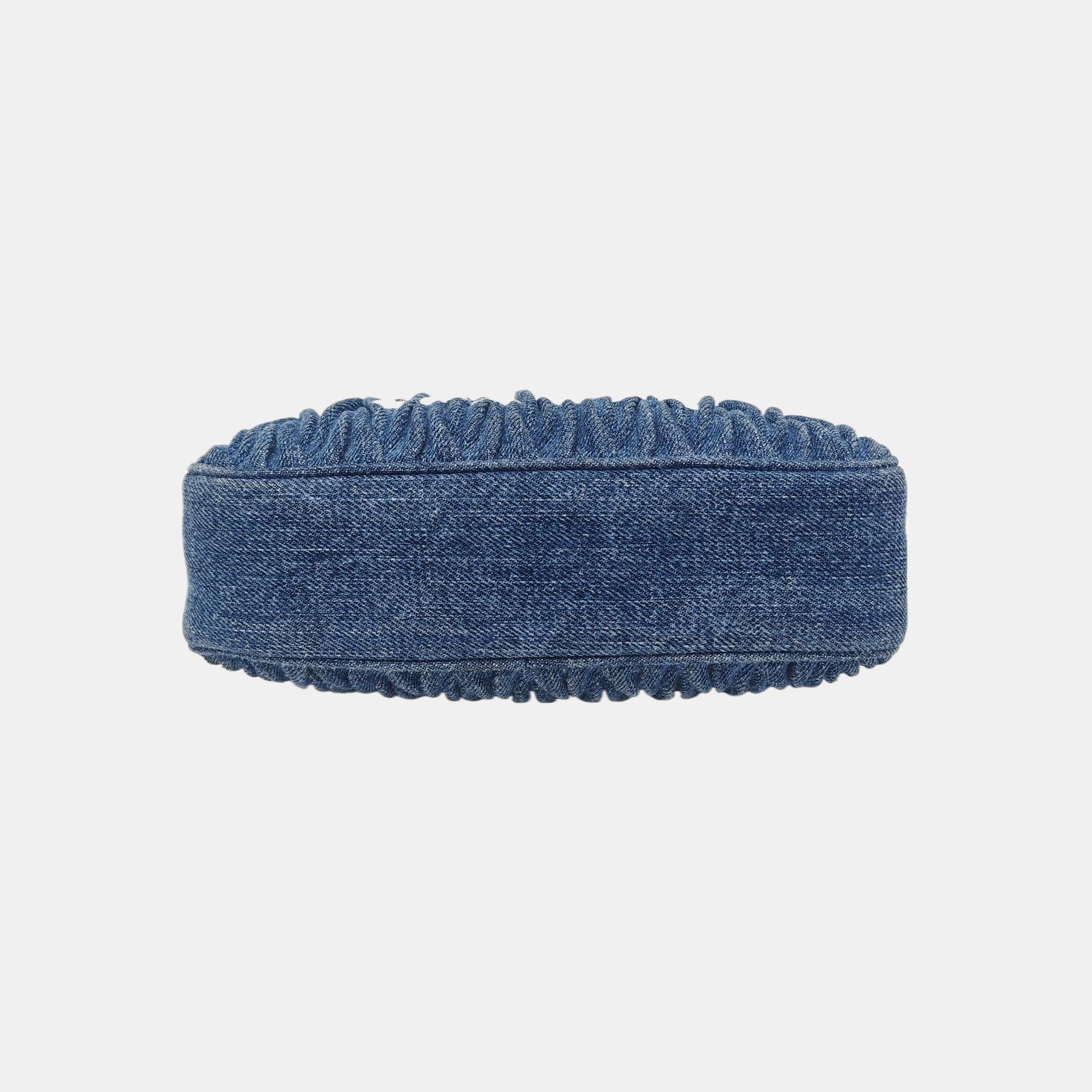 Quilted Denim Shoulder Bag Blue