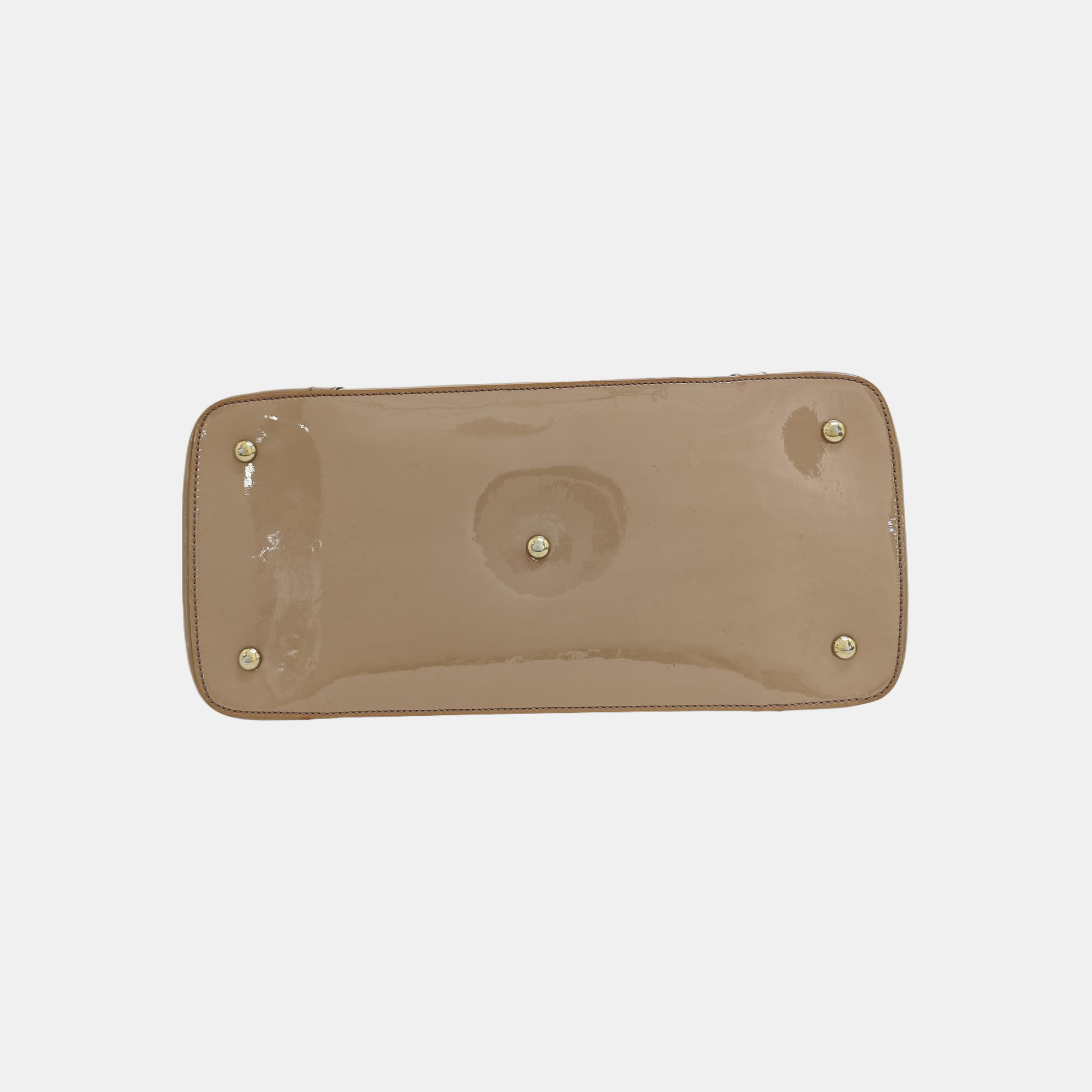 Monogram Patent Leather Shoulder Bag Pink