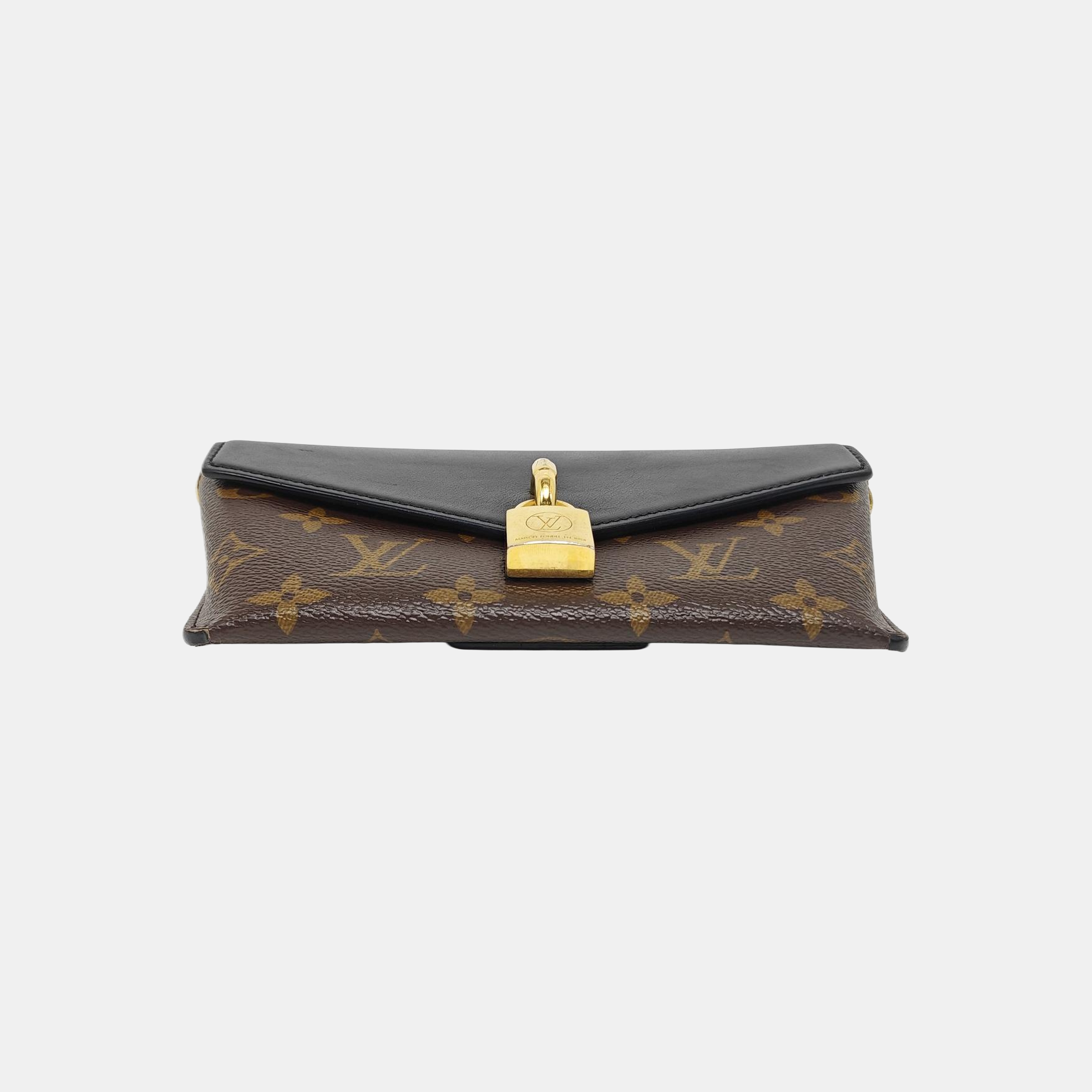Coated Canvas Shoulder Bag Brown