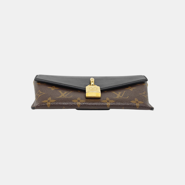 Coated Canvas Shoulder Bag Brown