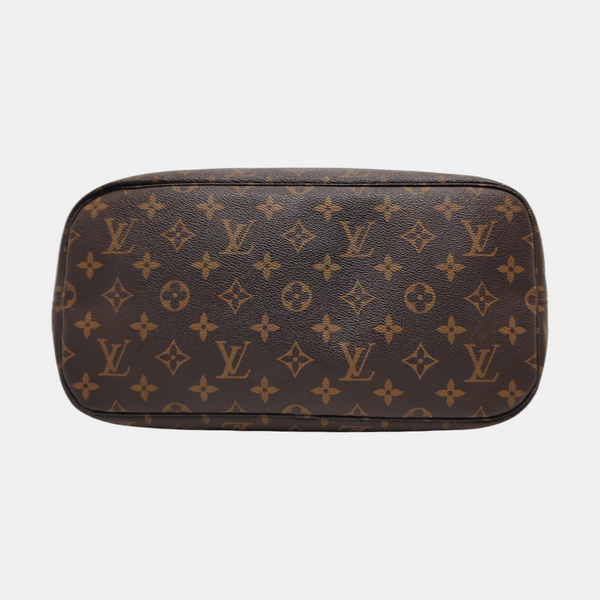 NEVERFULL MM Monogram Coated Canvas Brown