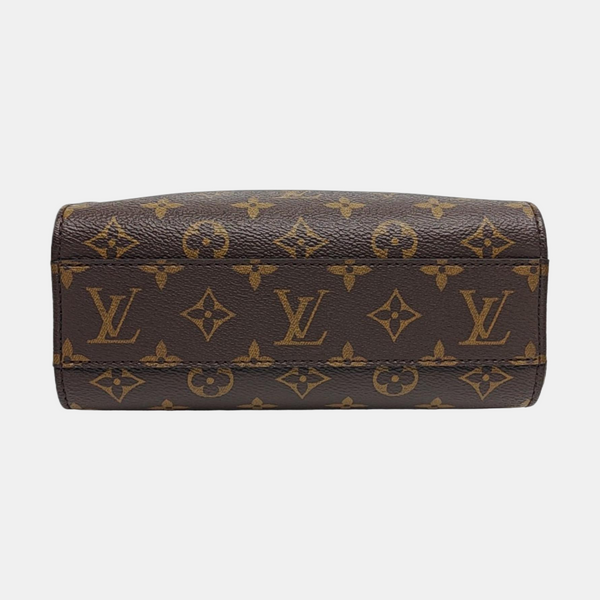 SAC PLAT BB Monogram Coated Canvas Brown