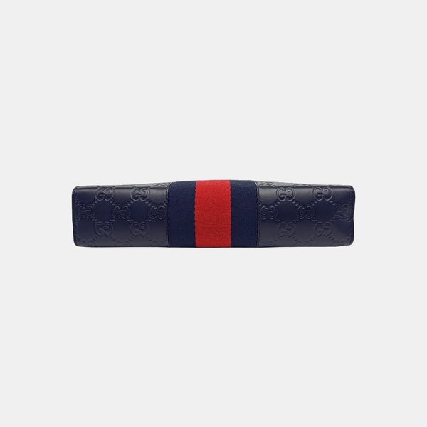 Signature Monogram Calfskin Blue