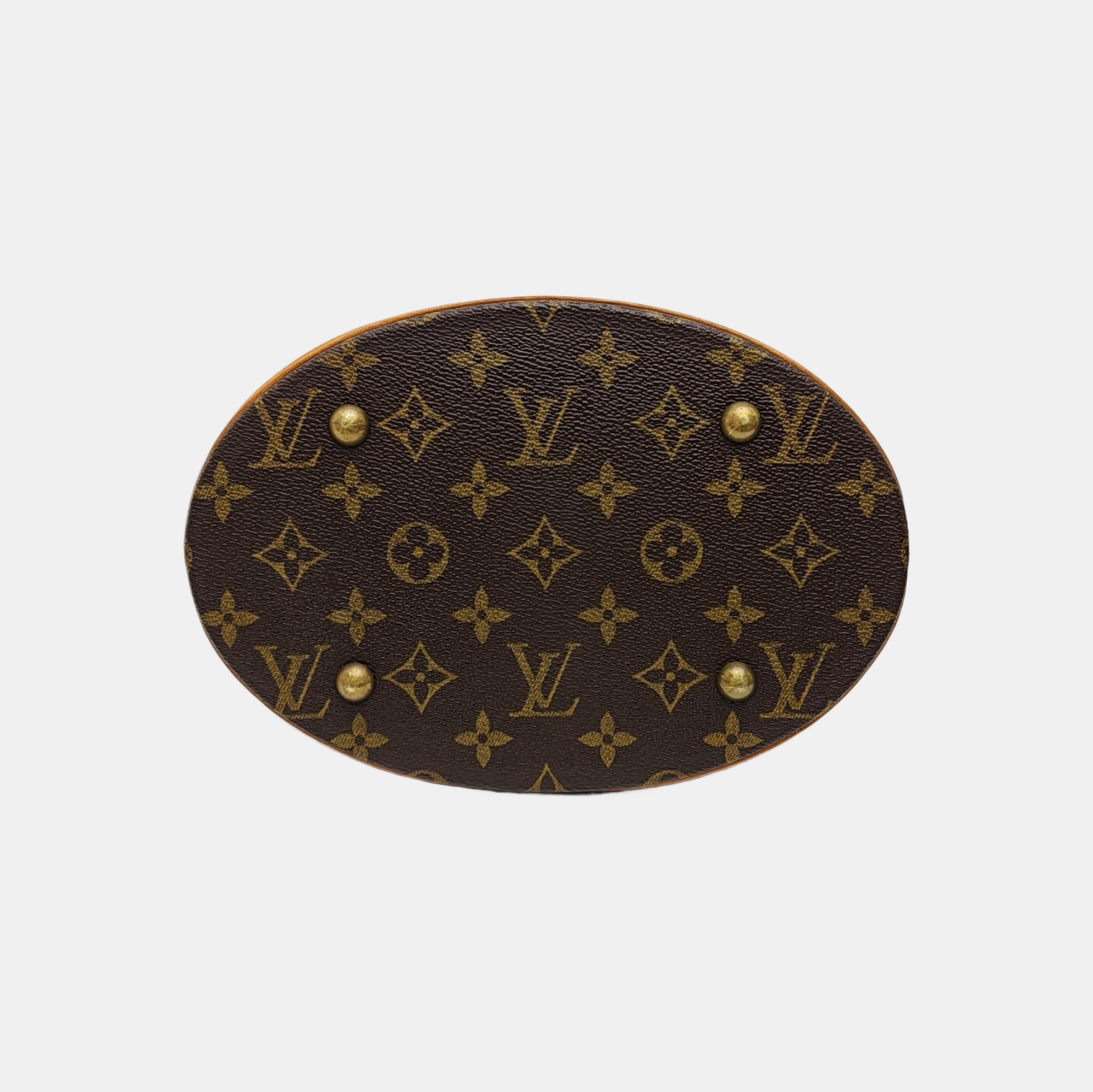 BUCKET PM Monogram Coated Canvas Brown