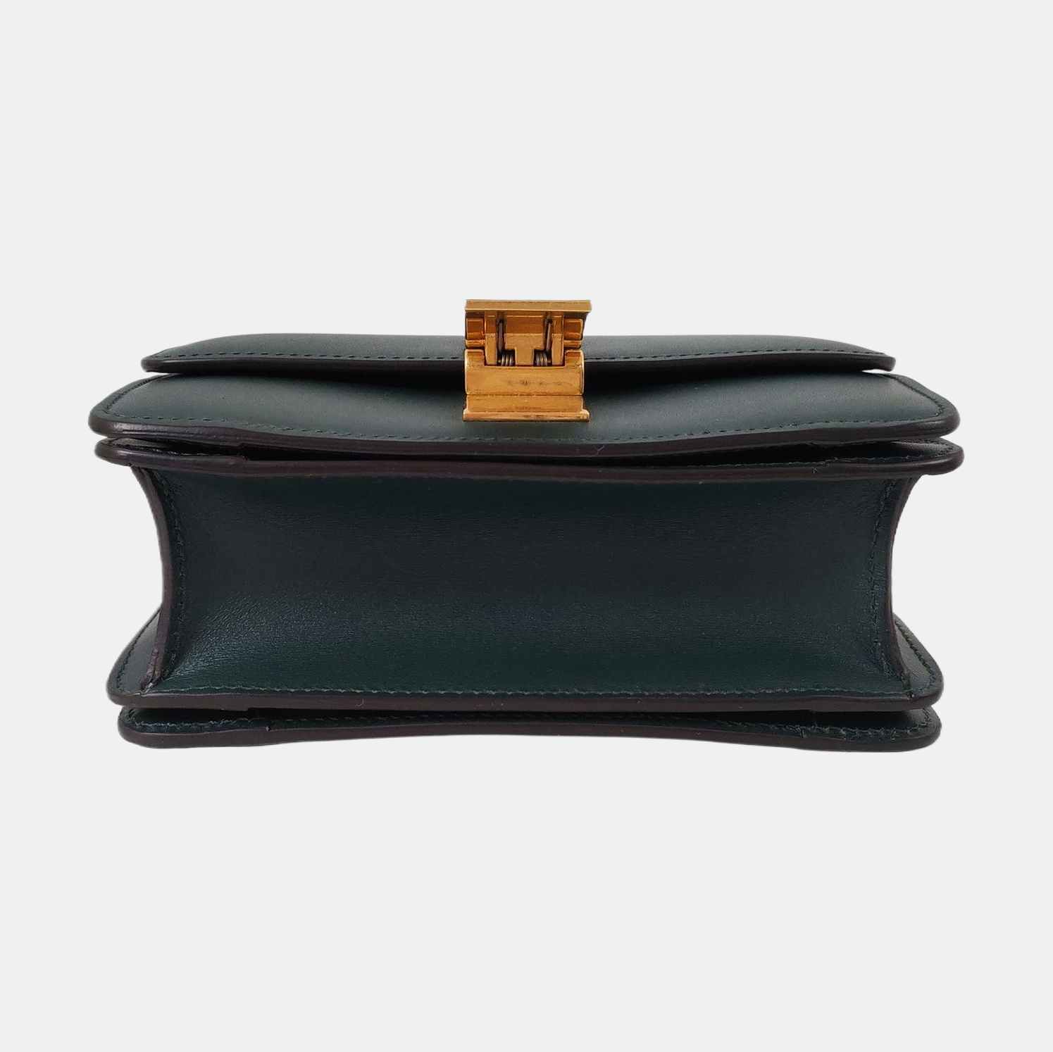 Authenticated pre-owned  CLASSIC BOX Mini Calfskin Green - Crossbody Bag at Looply
