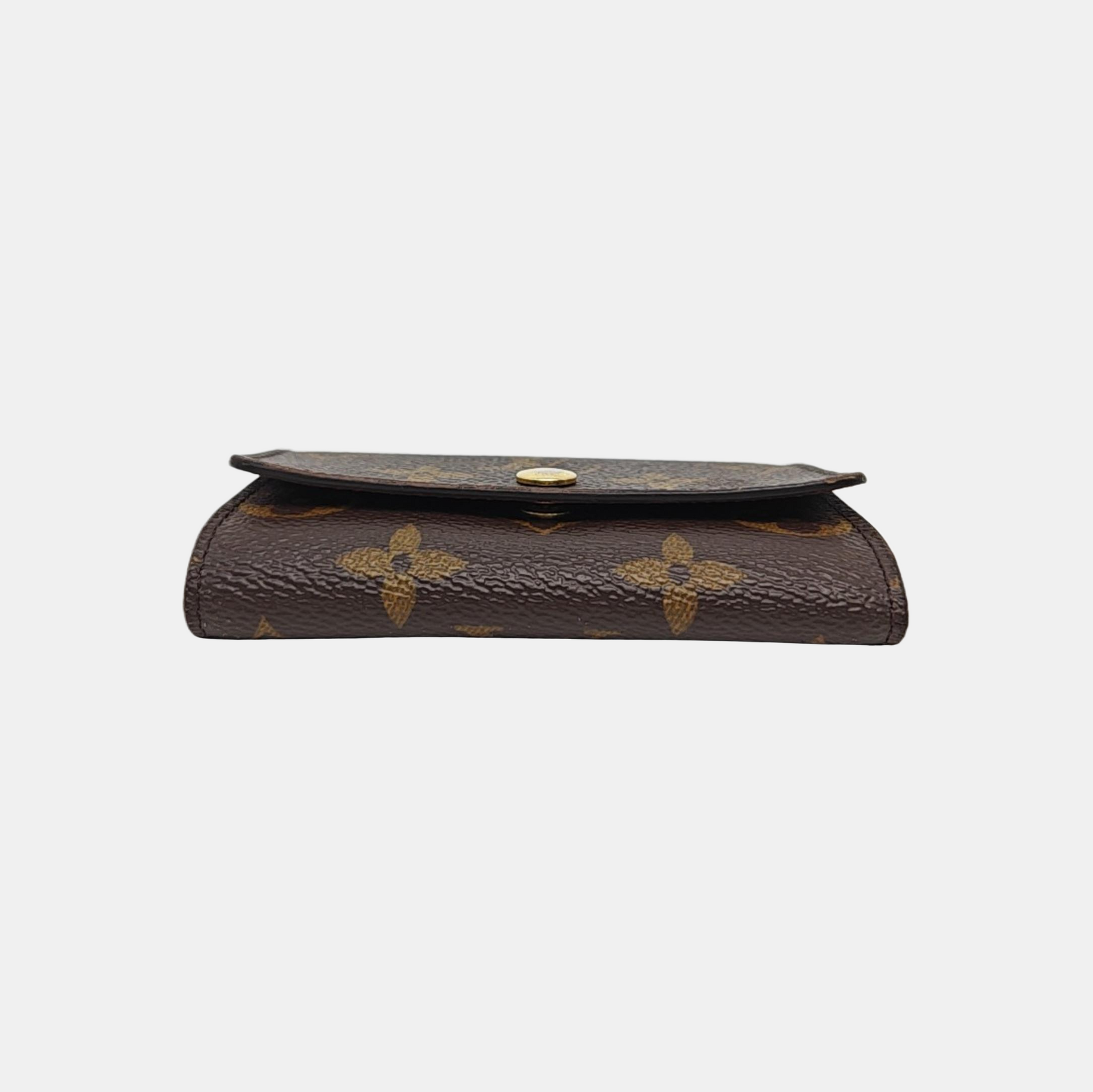 Monogram Coated Canvas Key Pouch Brown