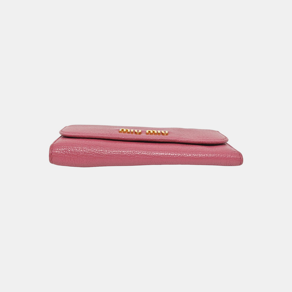 Leather Wallet Beige