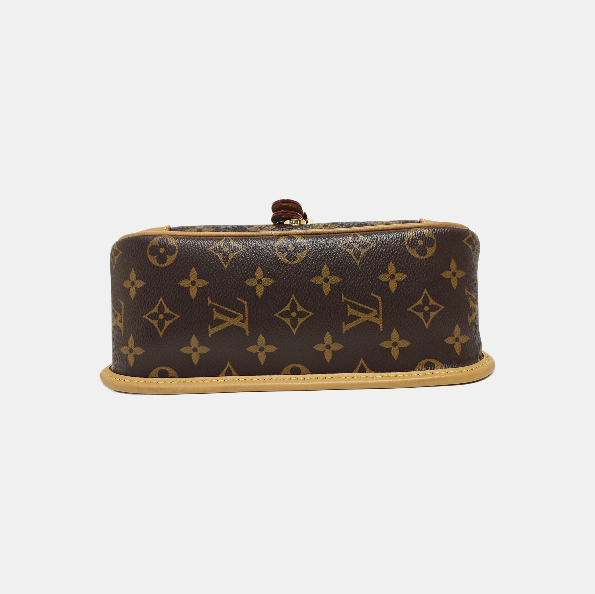 DIANE Monogram Coated Canvas Brown