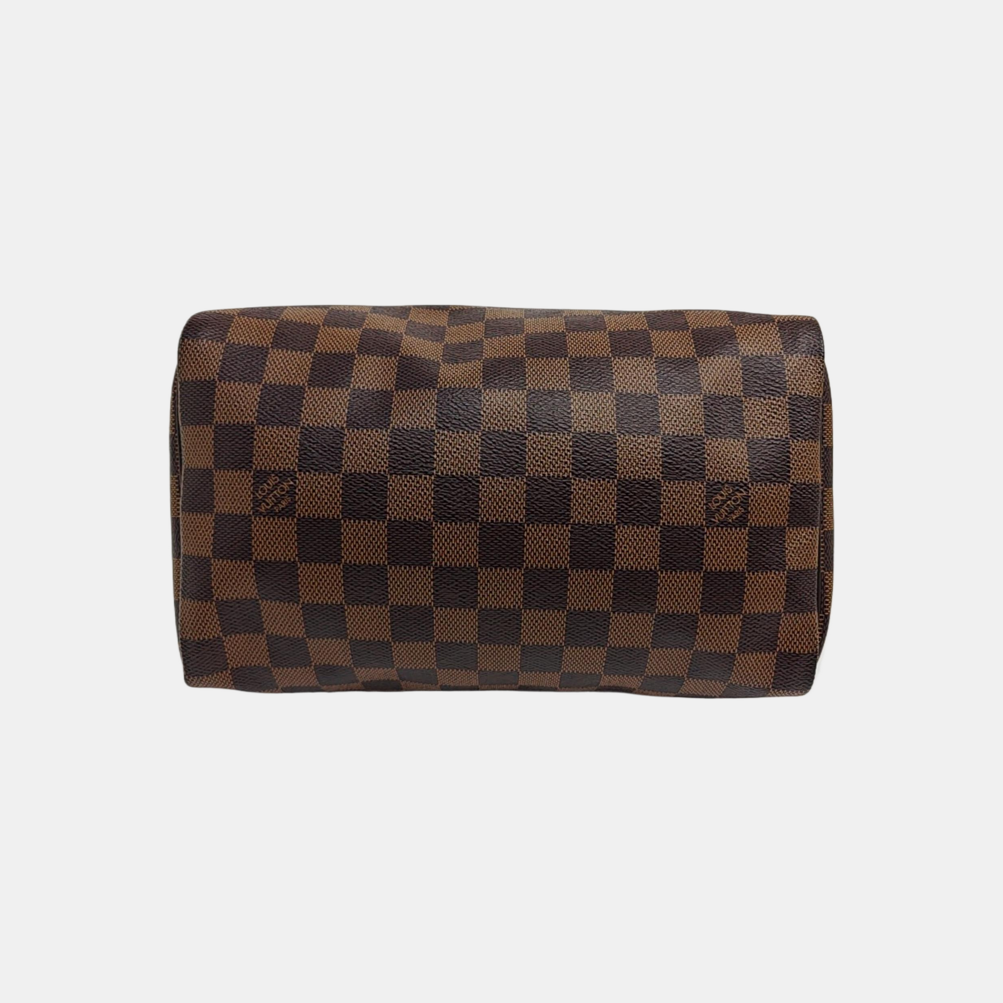 SPEEDY 25 Damier Ebene Coated Canvas Brown