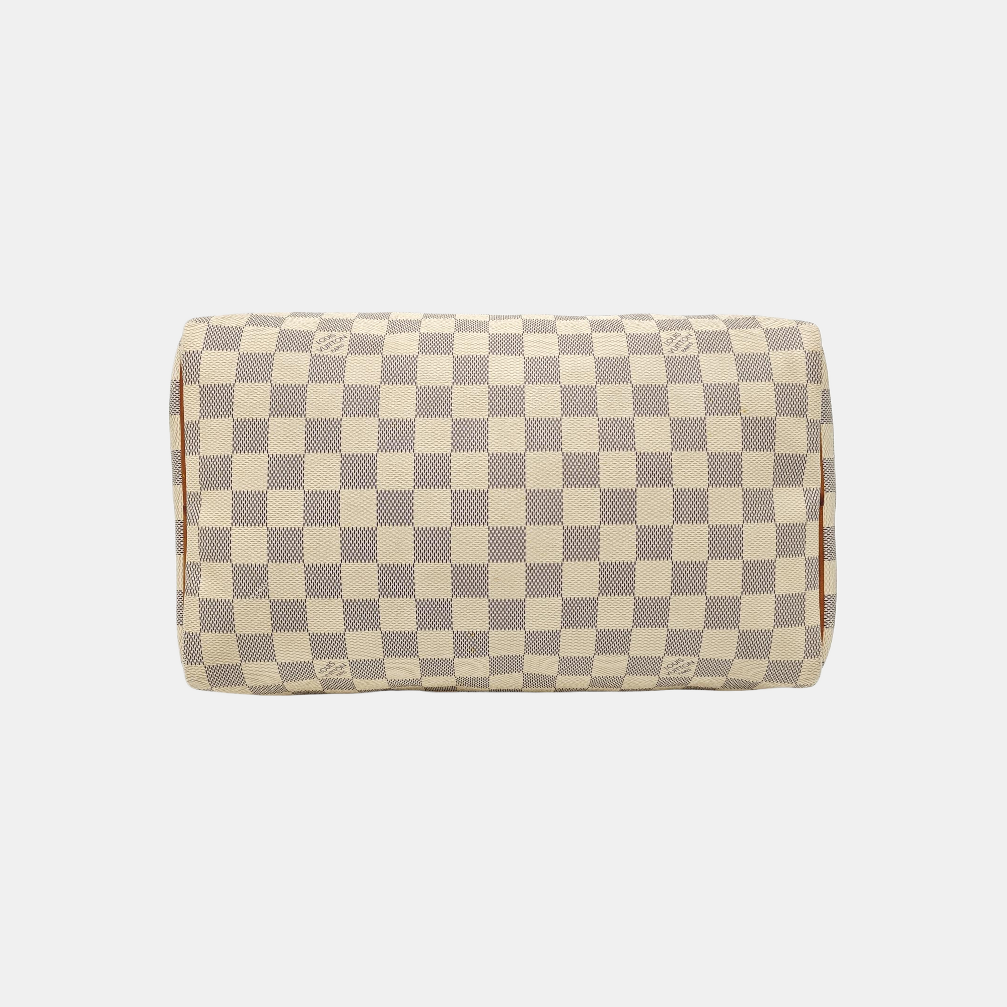 SPEEDY 30 Damier Azur Coated Canvas White