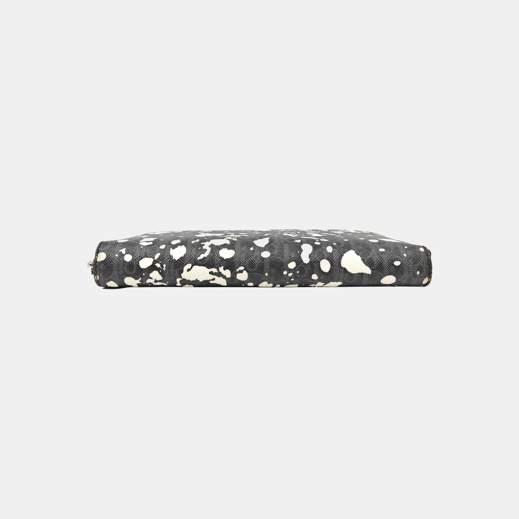Coated Canvas Wallet Gray