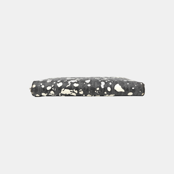 Coated Canvas Wallet Gray