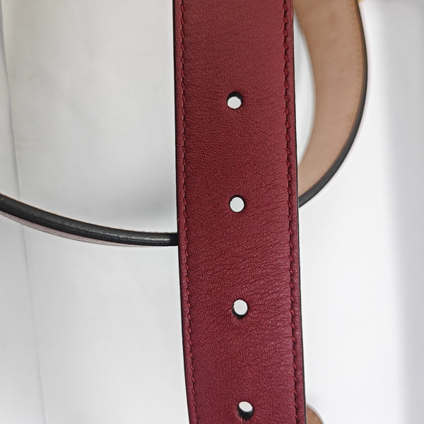 Leather Belt Red