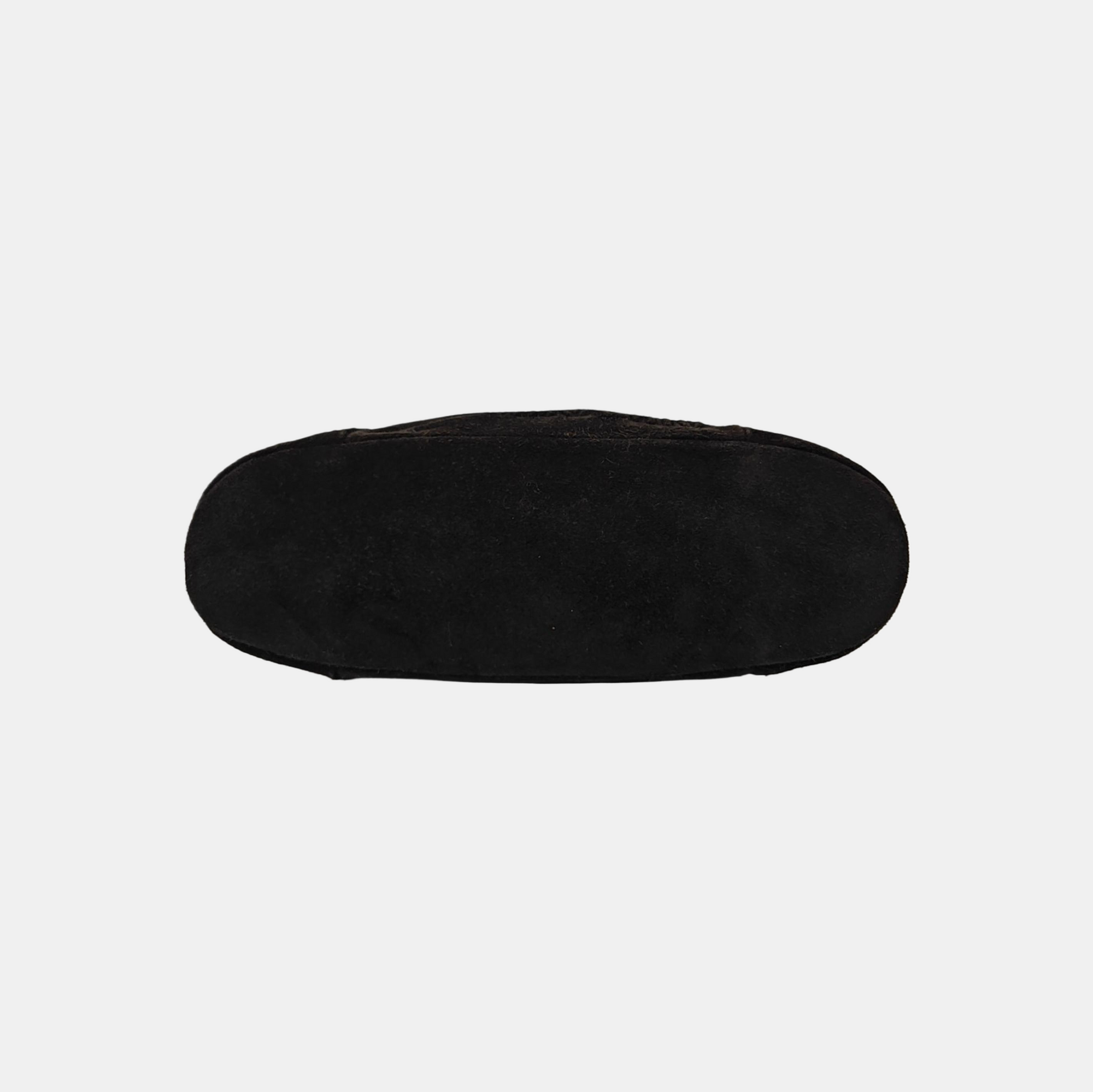 Suede Top Handle Bag Black