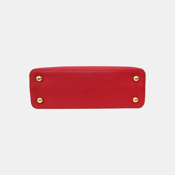 CAPUCINES MM Calfskin Red