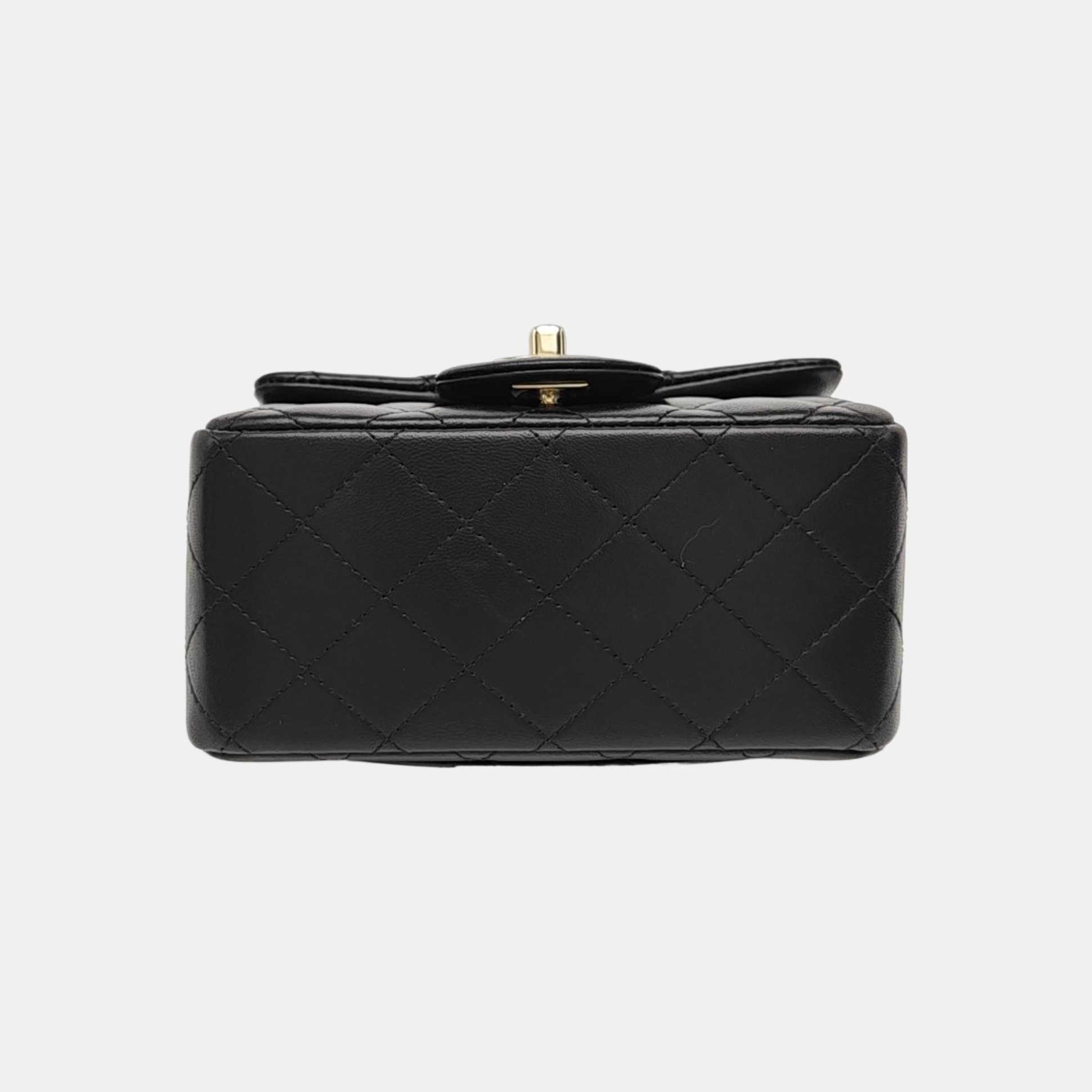 CLASSIC FLAP Mini Quilted Lambskin Black