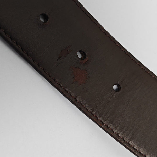 Coated Canvas Belt Brown