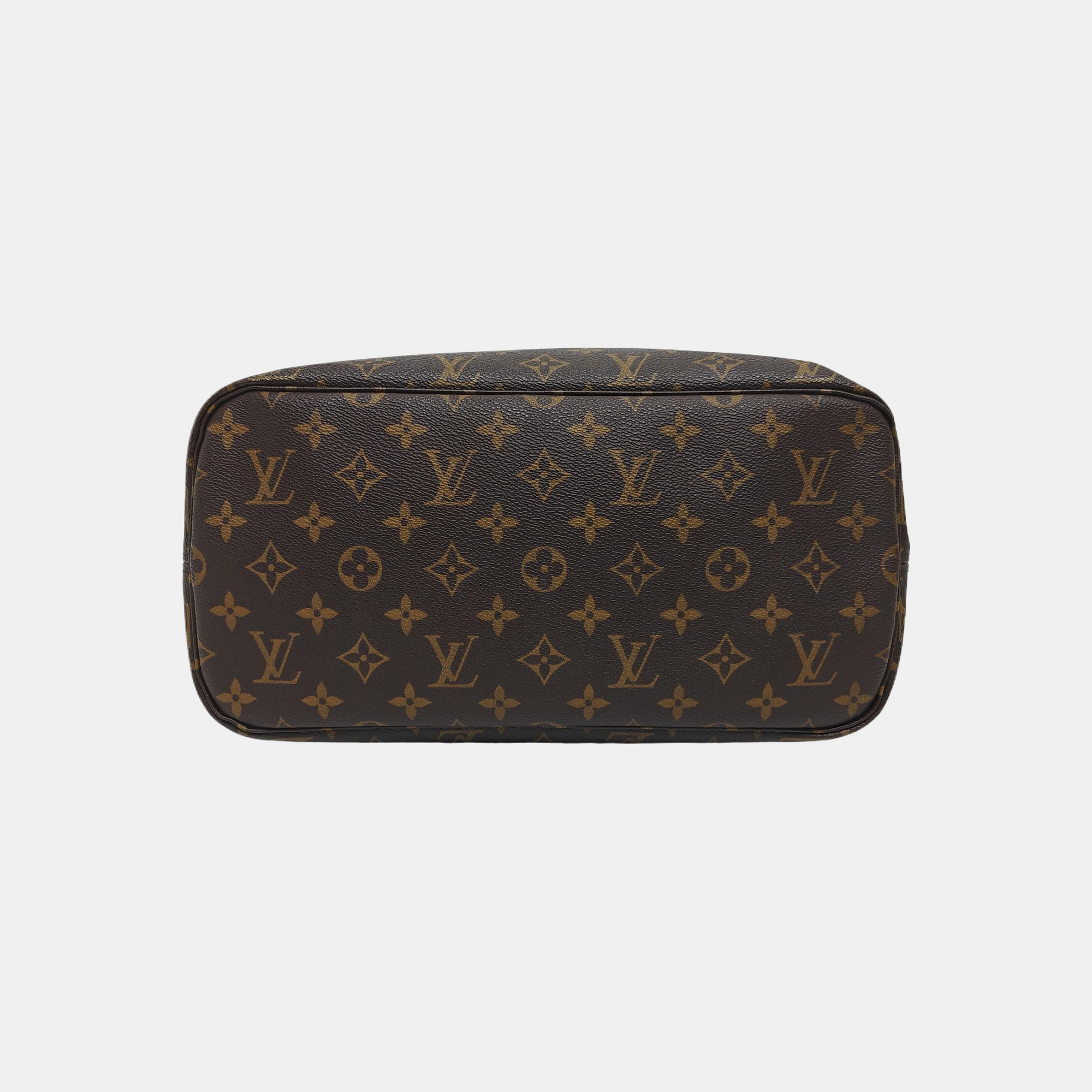 NEVERFULL MM Monogram Coated Canvas Brown