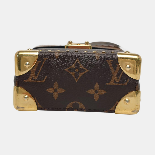 CAMERA BOX Monogram Coated Canvas Brown