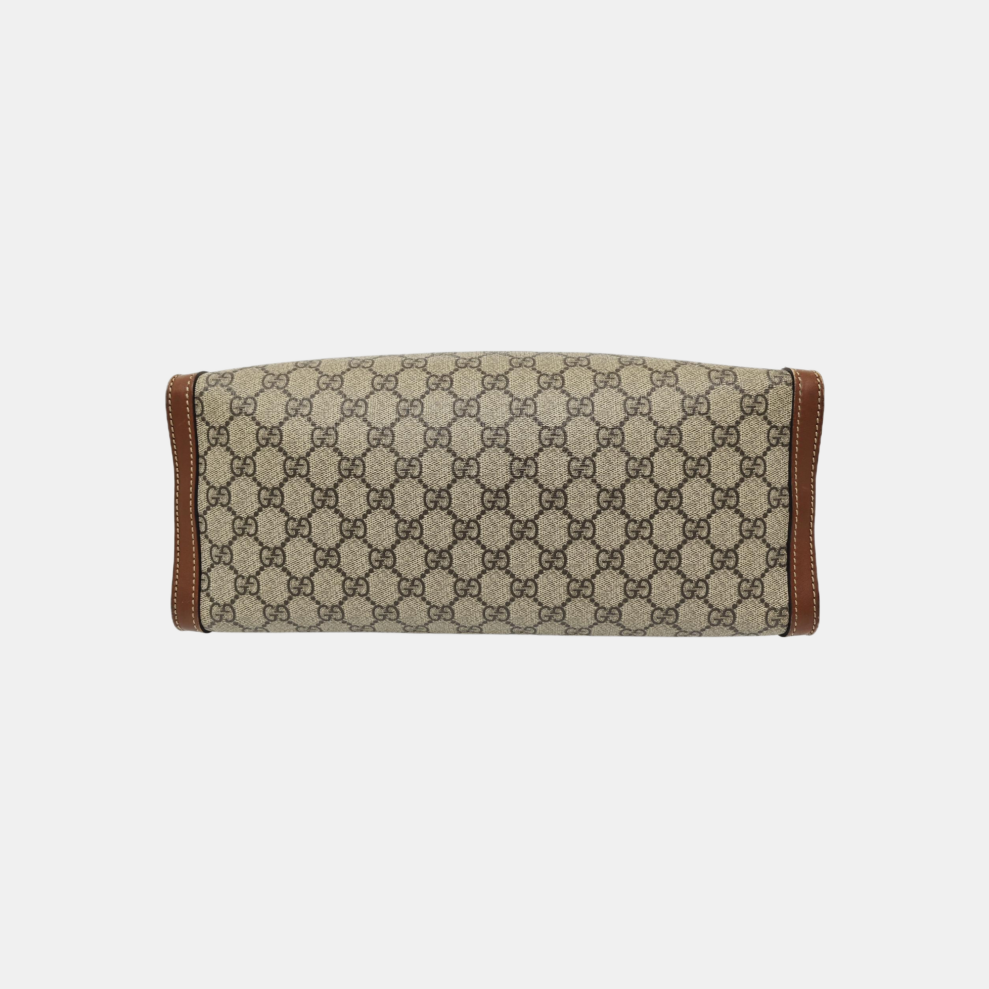 Padlock Medium Monogram Coated Canvas Beige