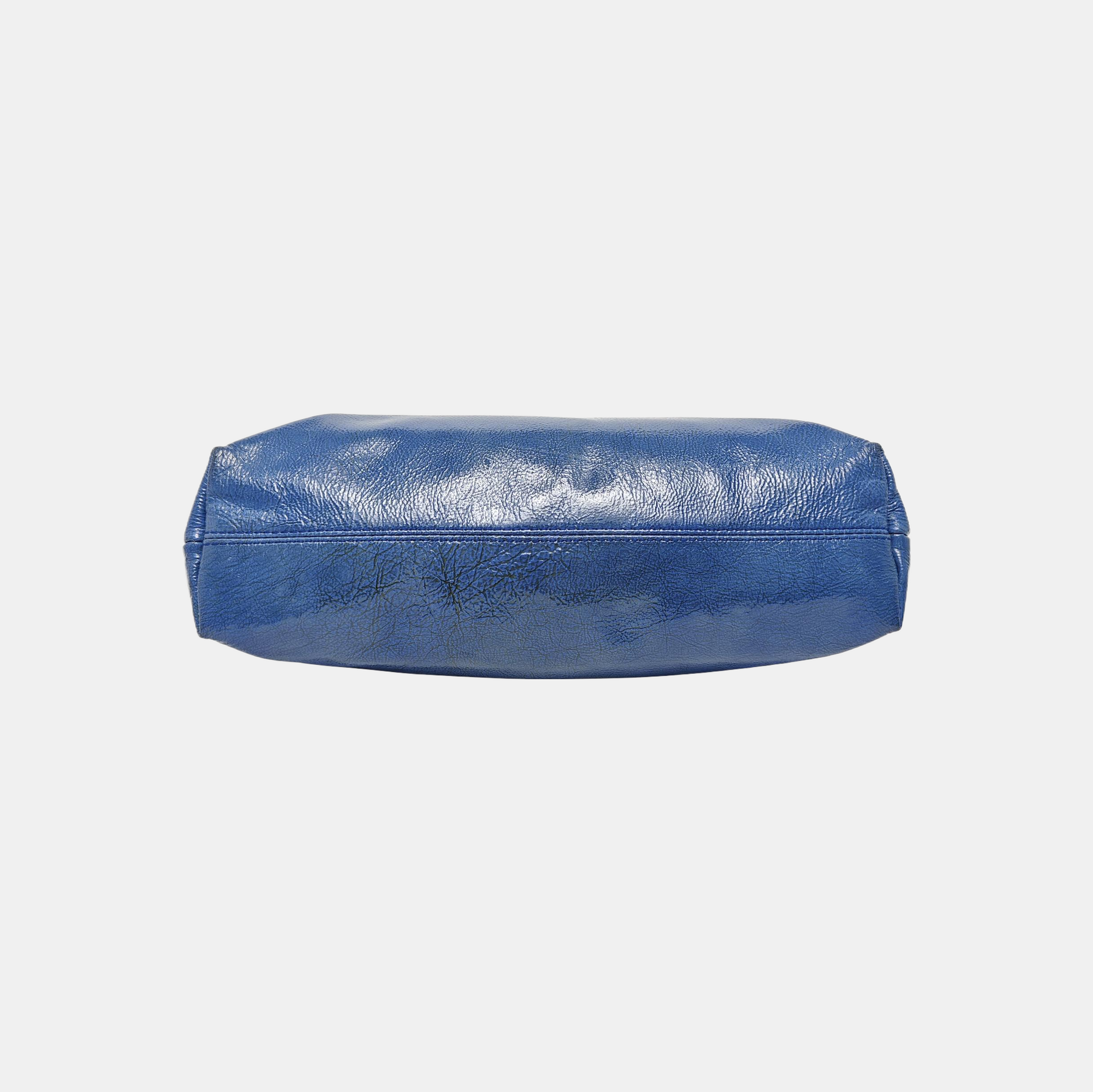 Calfskin Shoulder Bag Blue