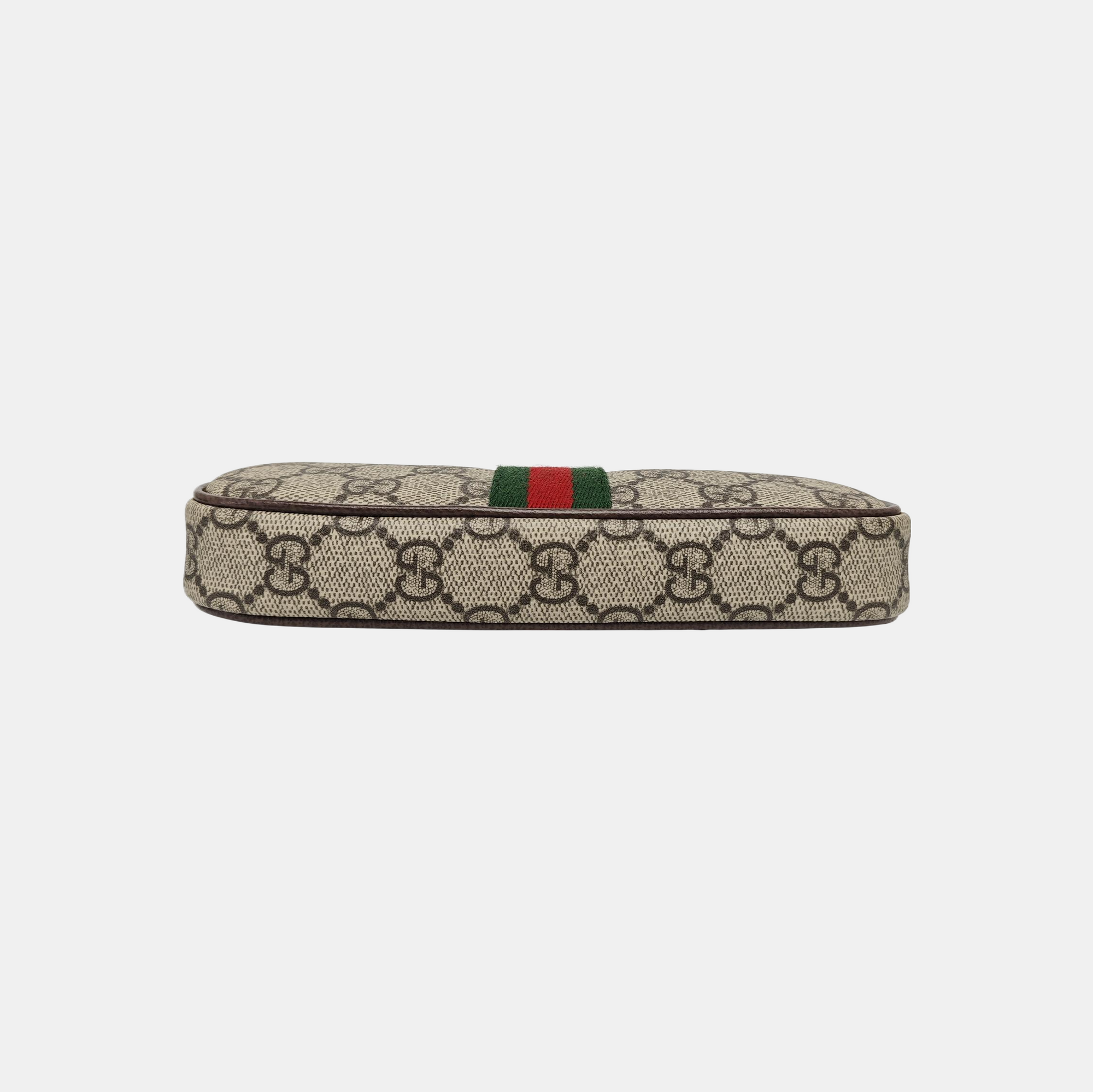 Ophidia Mini Monogram Coated Canvas Gray