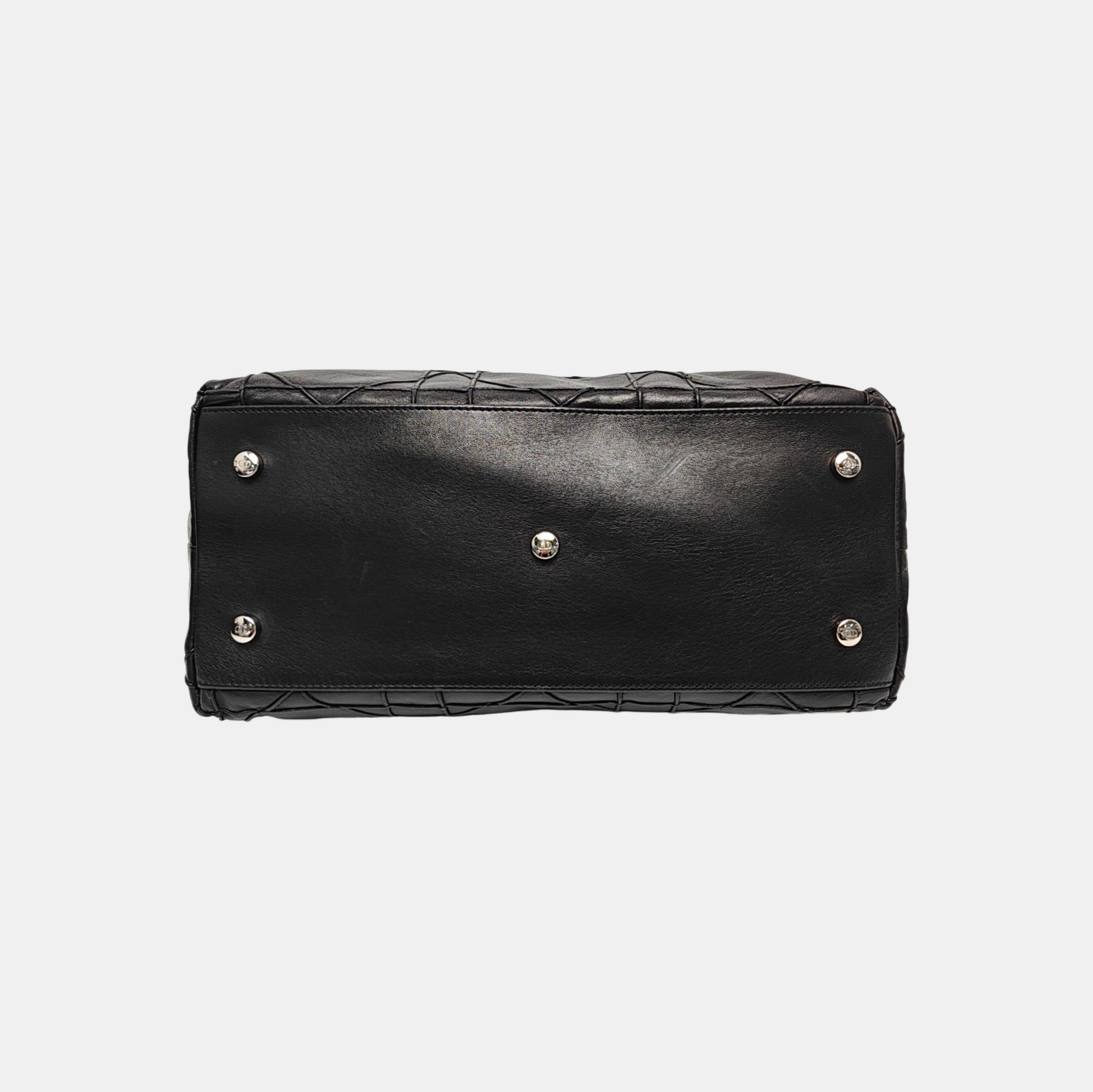 Granville Quilted Lambskin Black