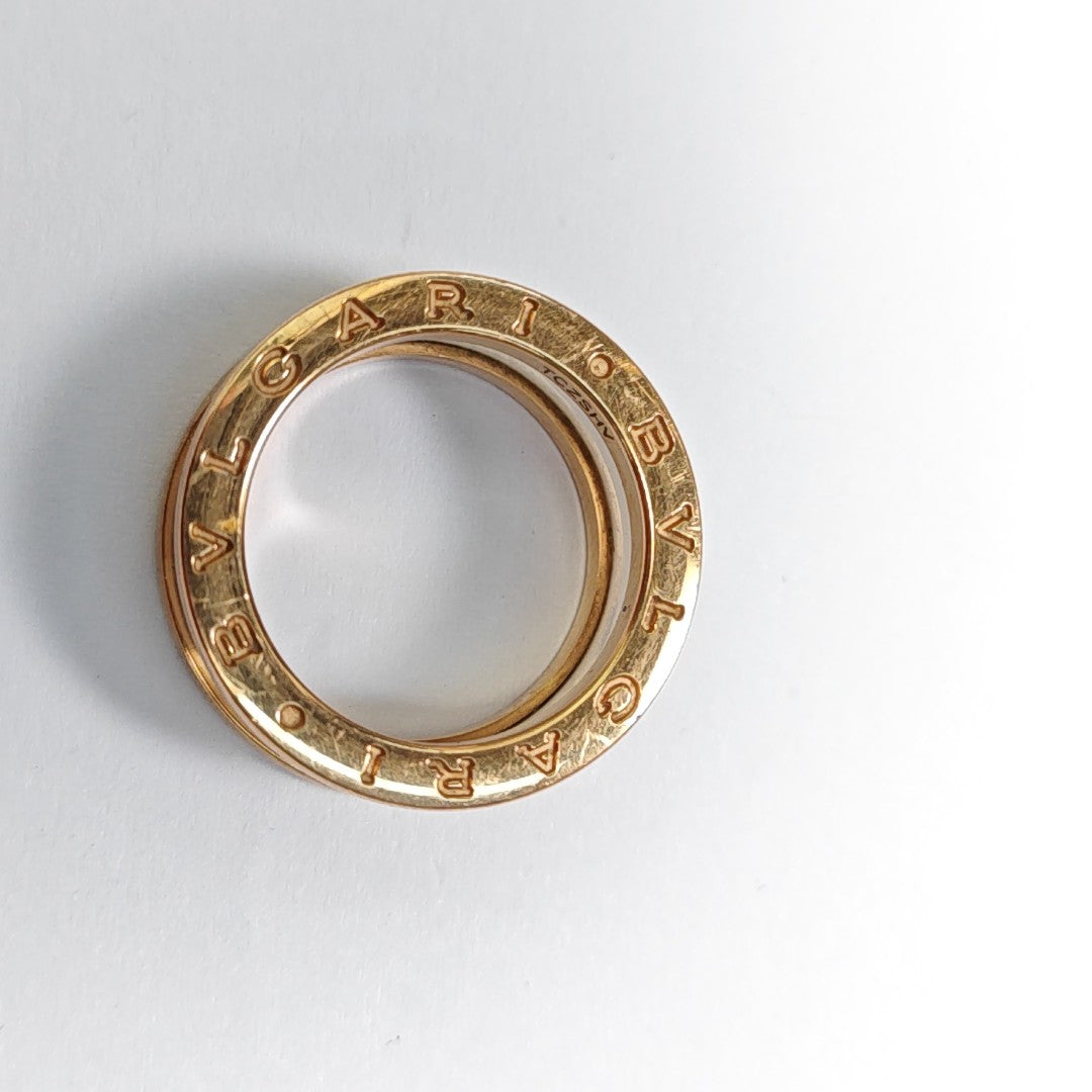 B.ZERO1 18k Rose Gold Ring EU 53