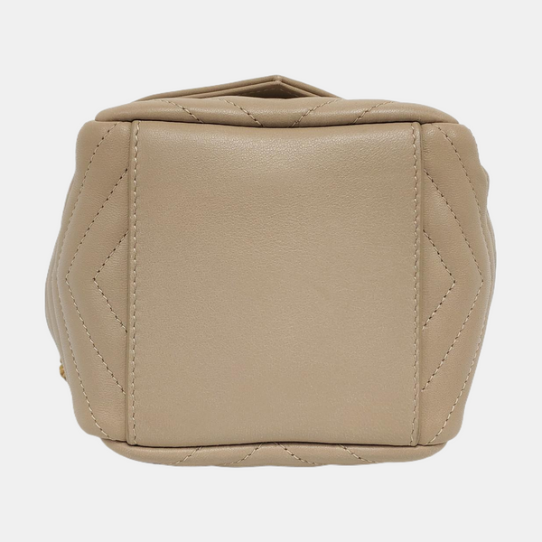 JOE Mini Chevron Lambskin Beige
