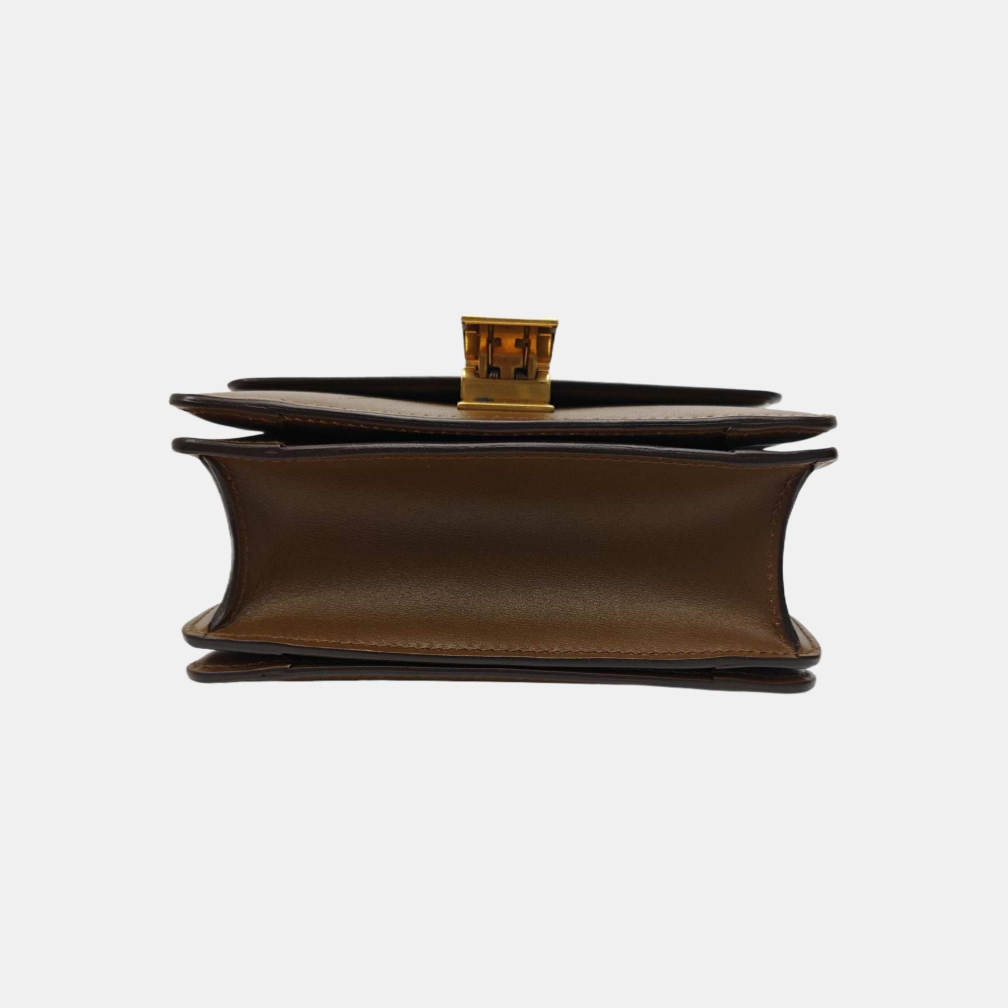 CLASSIC BOX Mini Calfskin Brown