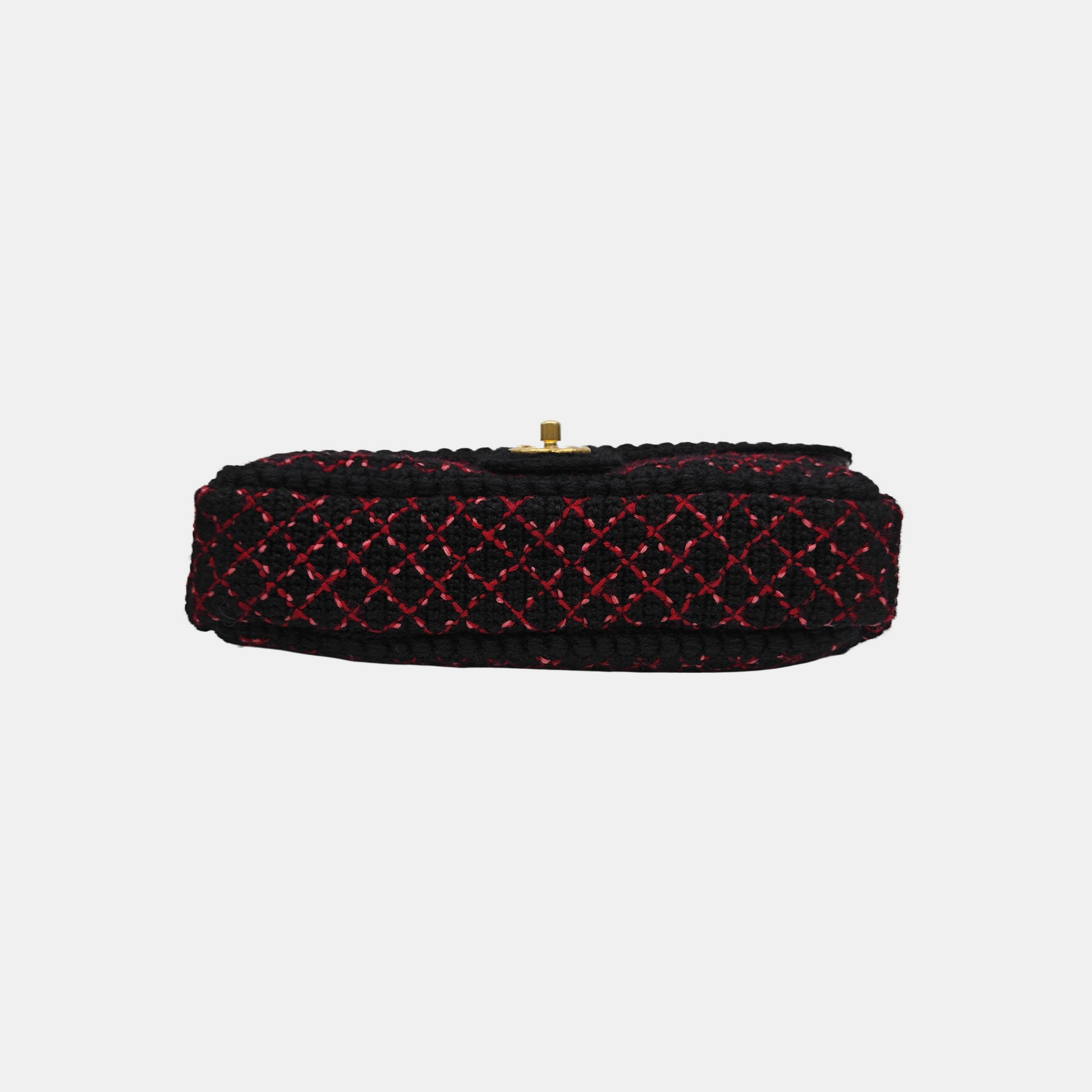 Fabric Shoulder Bag Black