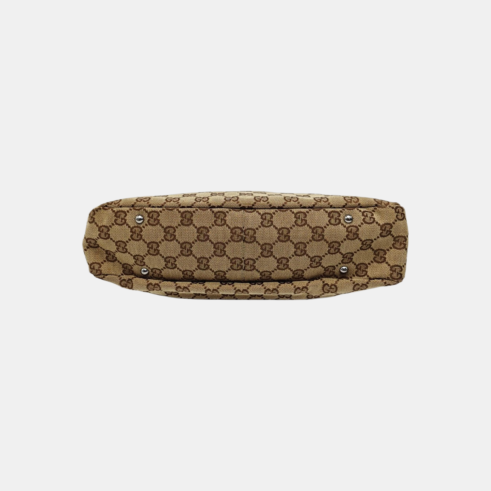 Monogram Canvas Top Handle Bag Brown