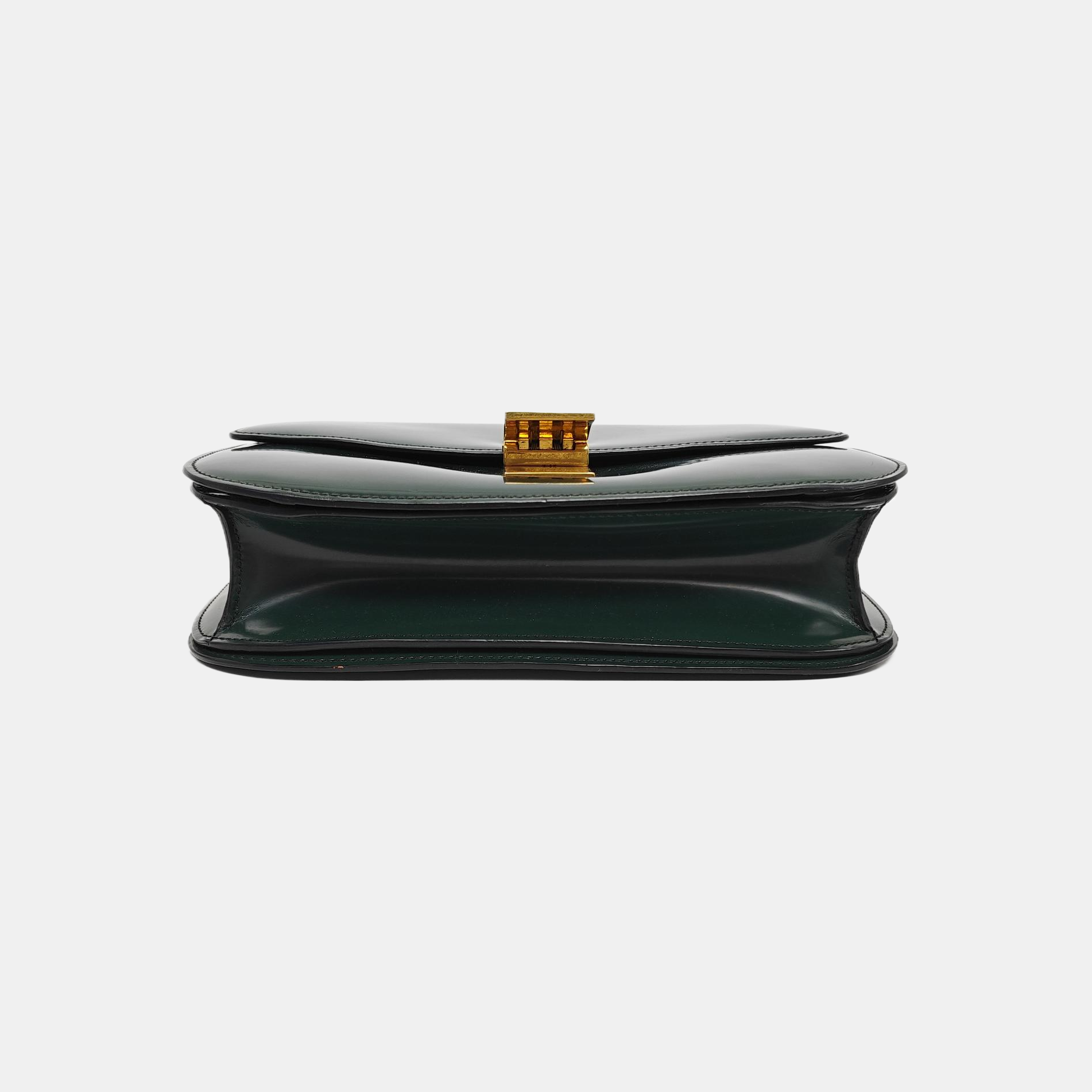 CLASSIC BOX Piel de ternera mediana Verde