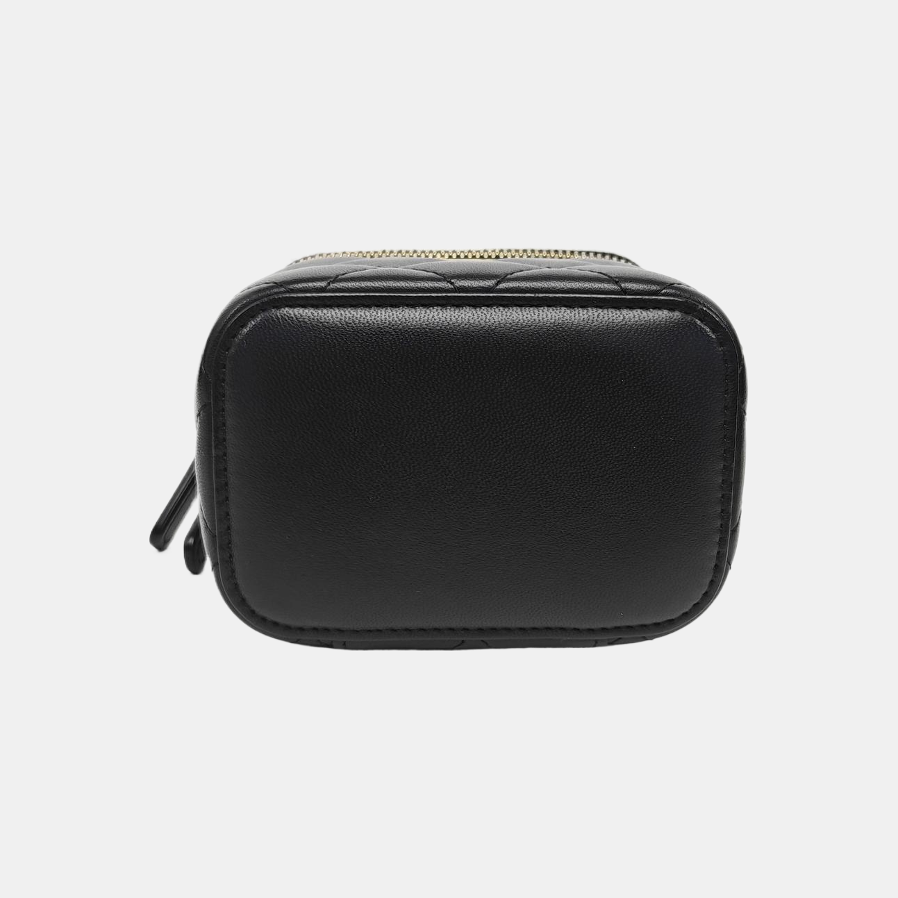VANITY CASE Mini Quilted Lambskin Black