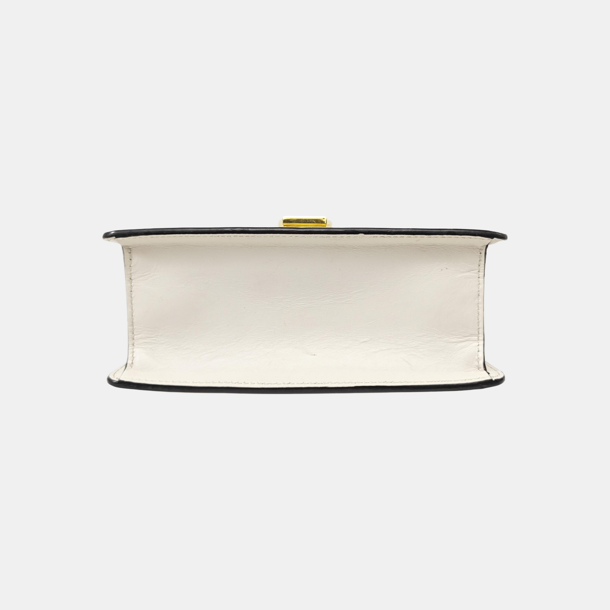 Sylvie Mini Calfskin White