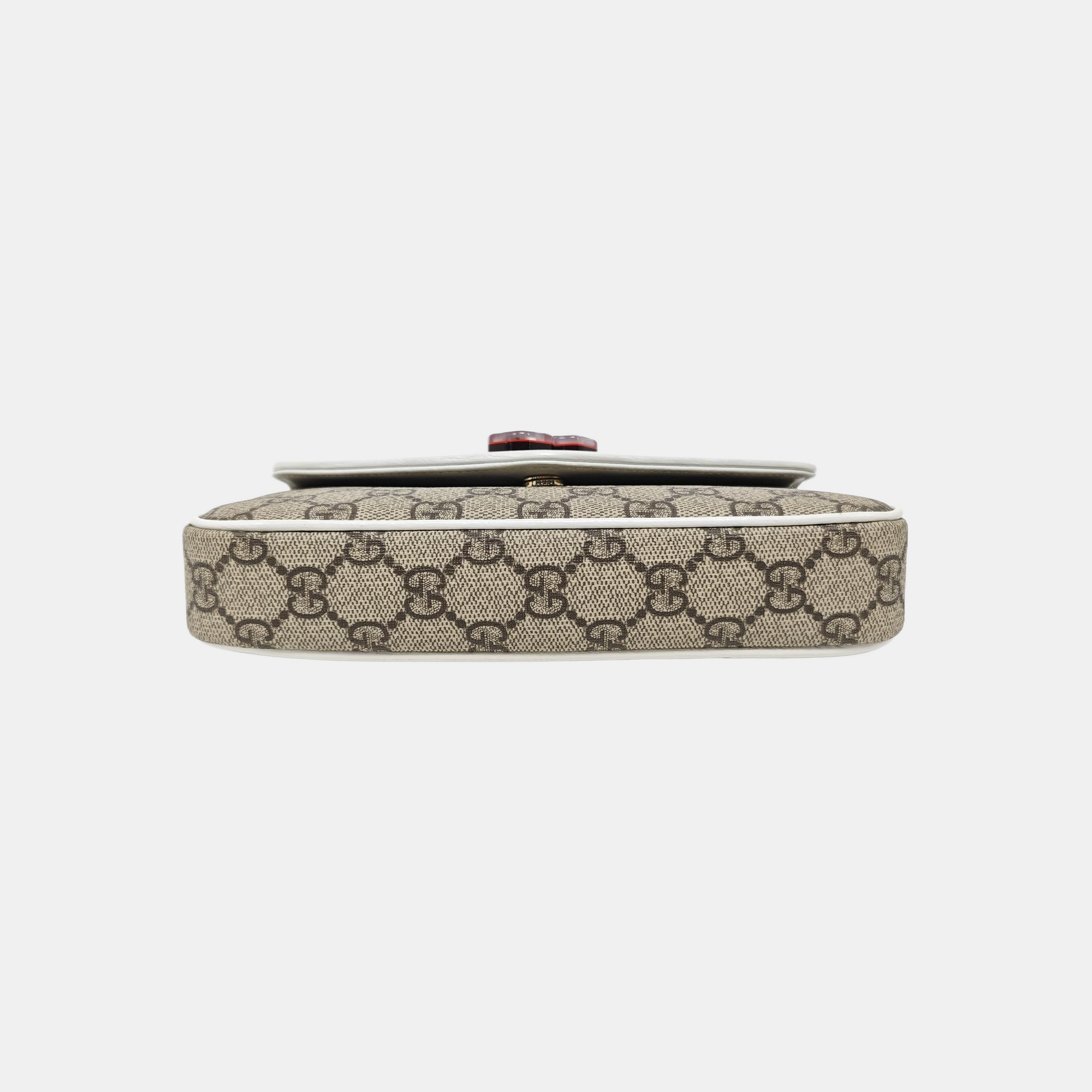 Ophidia Large Monogram Coated Canvas Beige