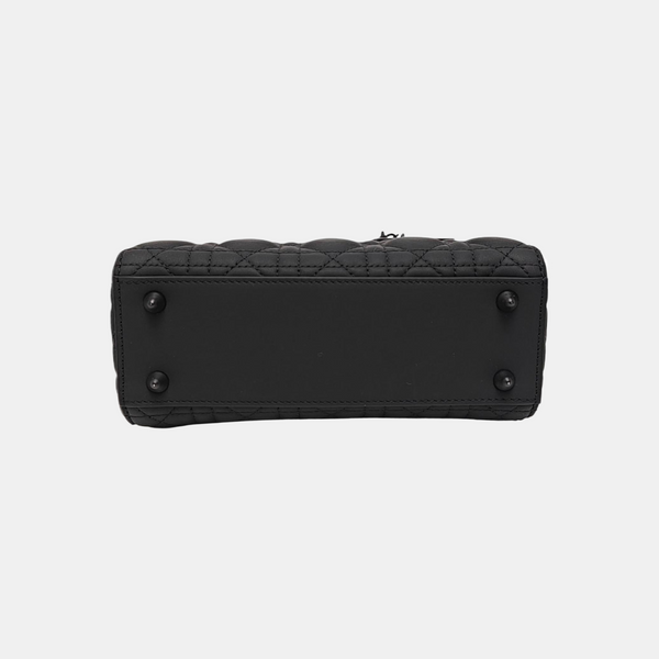 Lady Dior Small Cannage Calfskin Black