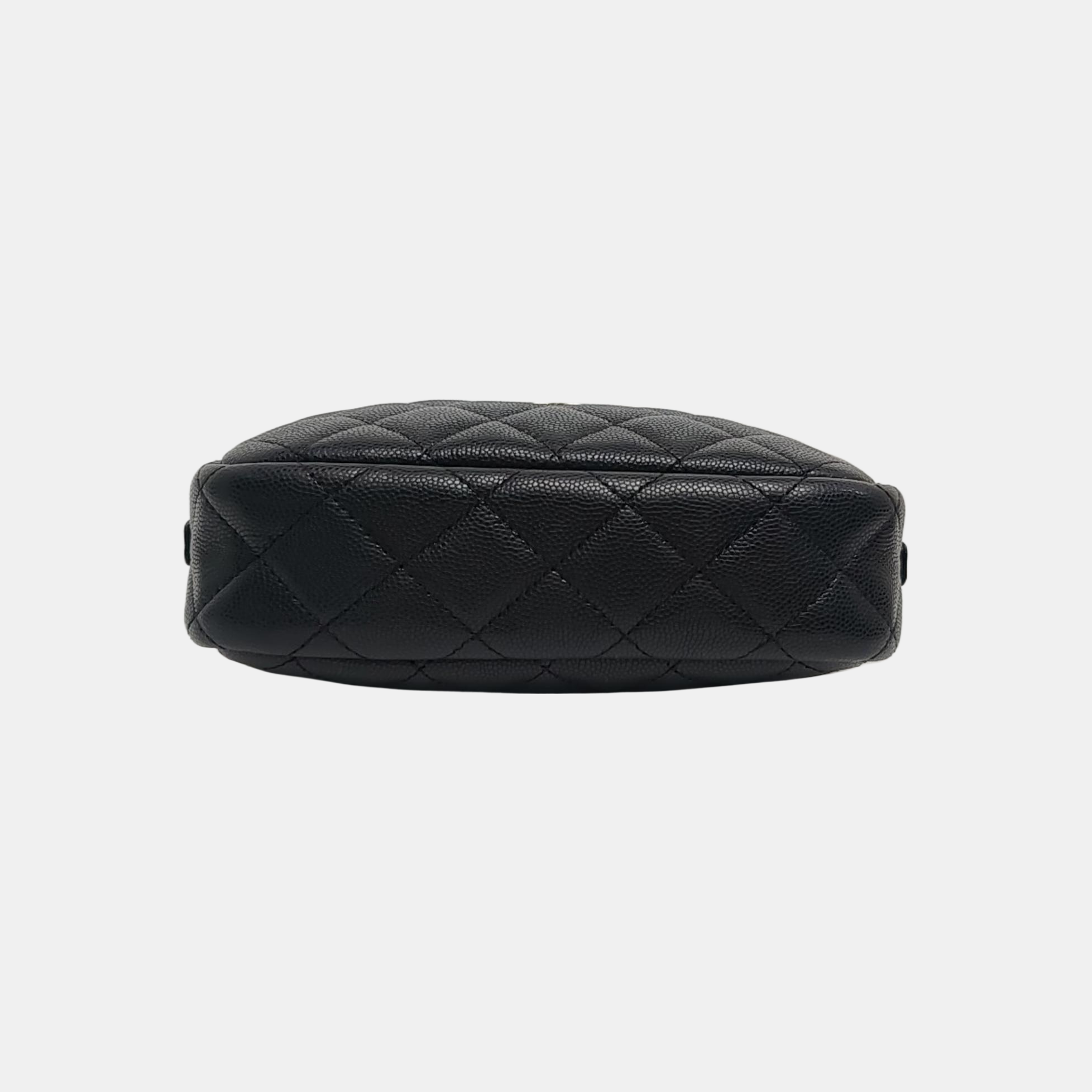 Quilted Grained Calfskin Black